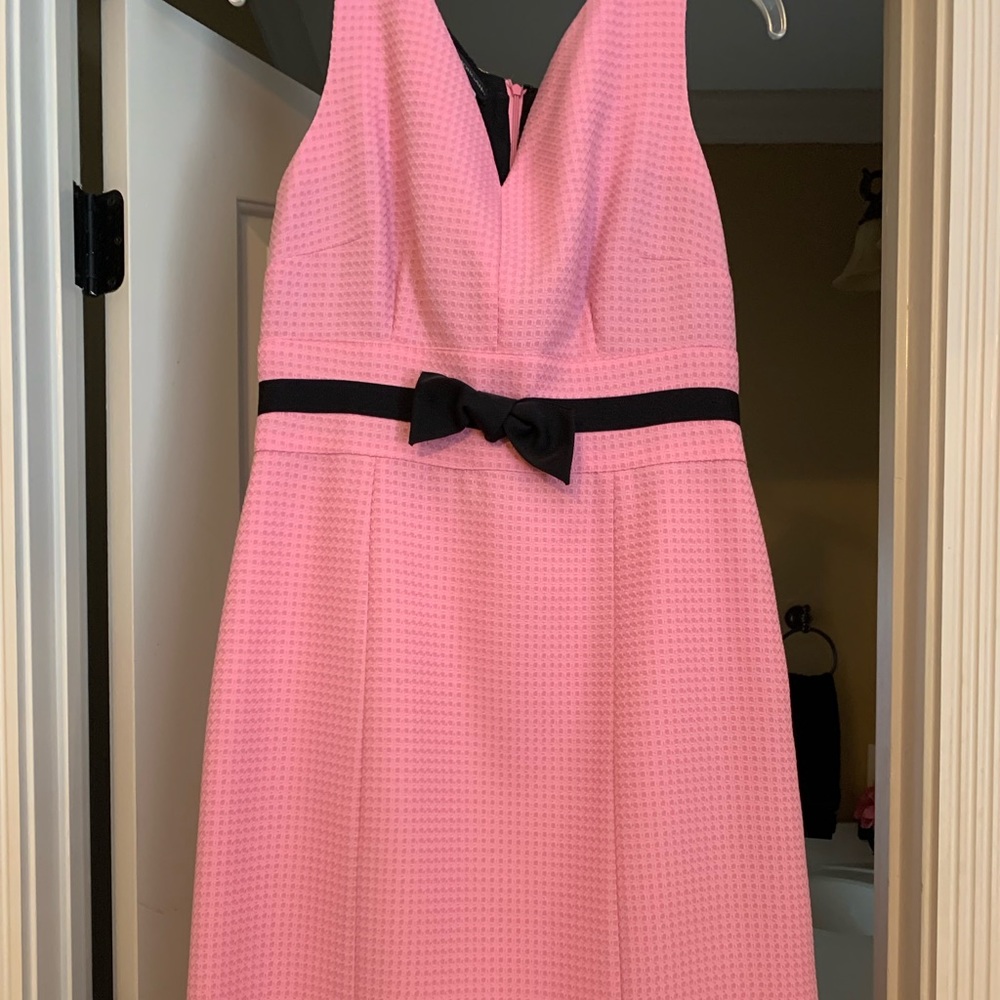 Donna Morgan Pink Dress with Black Bow